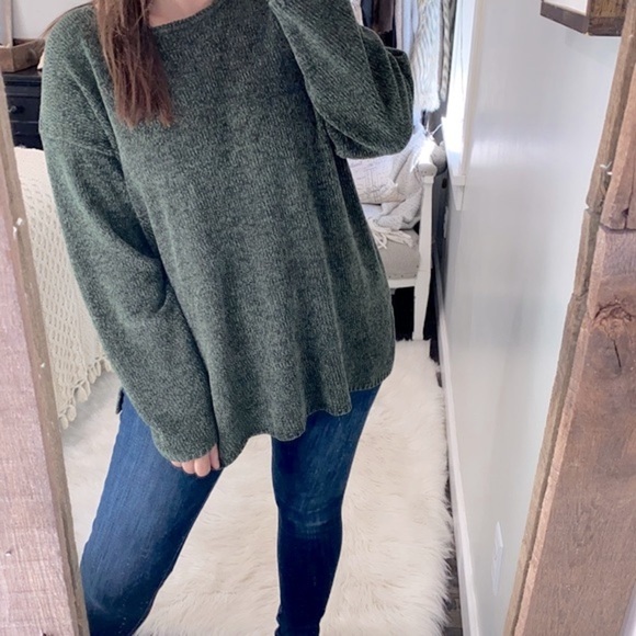 Vintage green sweater size 18/20 - Picture 1 of 5